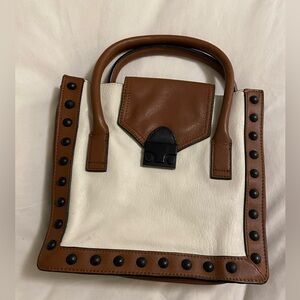 Loeffler Randall Studded Leather Mini Tote